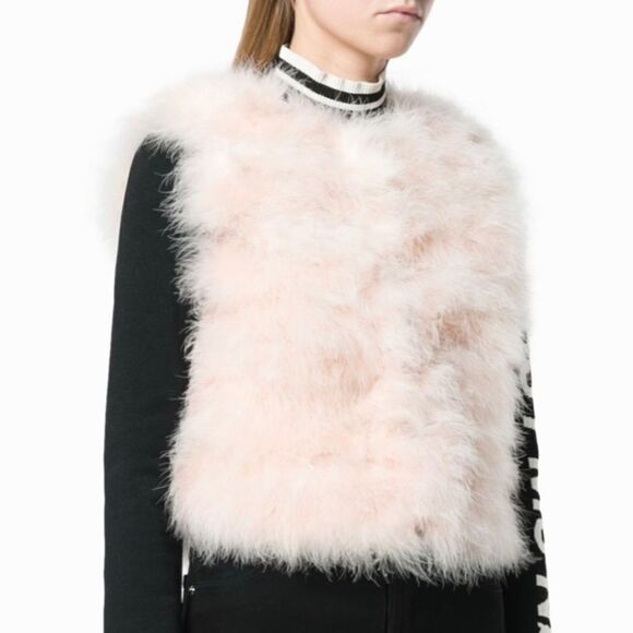 Red Valentino cropped feather vest size 40 - Picture 3 of 11